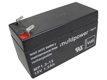 Akumulátor  12V / 1.2Ah  olověný -  Multipower