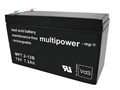 Akumulátor  12V / 7.2Ah  olověný - Multipower FASTON 250