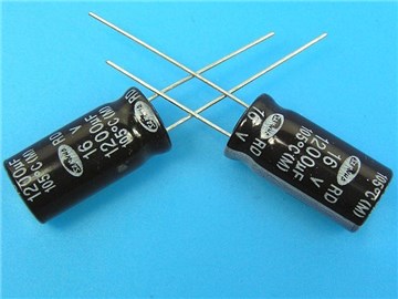 ELYT 1200/16V - 105   kondenzátor elektrolytický 1200uF/16V - 105° radiální