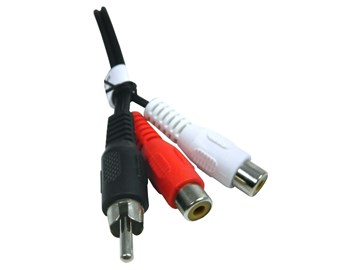 Kabel CINCH redukce mono / stereo 0.2m