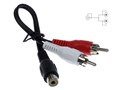 Kabel CINCH redukce mono / stereo  0.2m