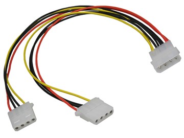Kabel PC napájecí k HDD 5.25 na 2x5.25  PremiumCord