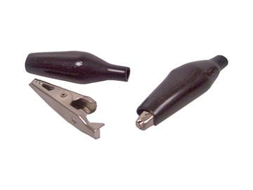 Měřicí krokodýlek letovací - černý