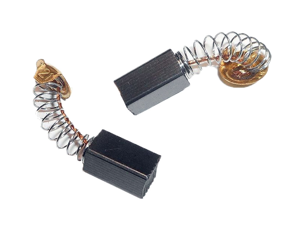 Náhradní uhlíky podle rozměrů 6.4 x 7.4 x 12 mm,  sada 2 ks, uhlíky pro elektromotory ručního nářadí