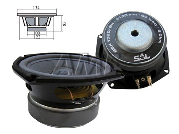 Reproduktor SAL SBX1320/BK 8ohm/60W