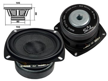 Reproduktor SAL SRP1010 8ohm/50W