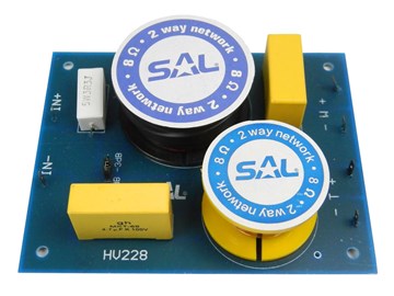Výhybka SAL HV228 dvoupásmová 8ohm/200W s přepínáním výstupní úrovně