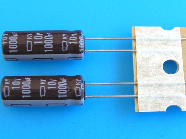 1000uF/10V - 105°C Nippon  KY   kondenzátor elektrolytický, low ESR, long life