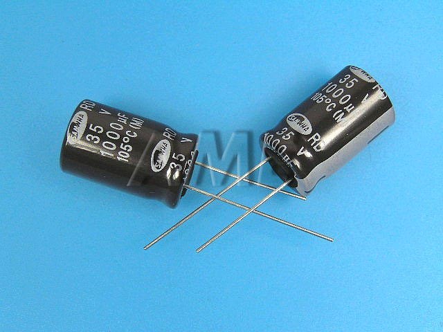 1000uF/35V - 105°C Samwha RD   kondenzátor elektrolytický
