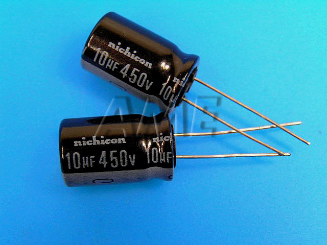 10uF/450V - 85°C Nichicon VR kondenzátor elektrolytický