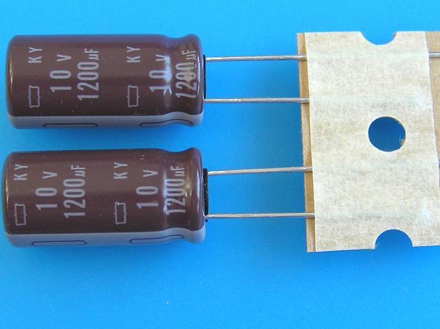1200uF/10V - 105°C Nippon  KY   kondenzátor elektrolytický, low ESR, long life