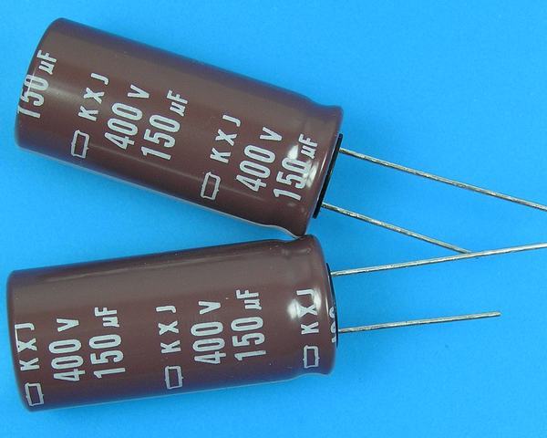 150uF/400V - 105°C Nippon KXJ   kondenzátor elektrolytický low ESR, long life, high ripple current