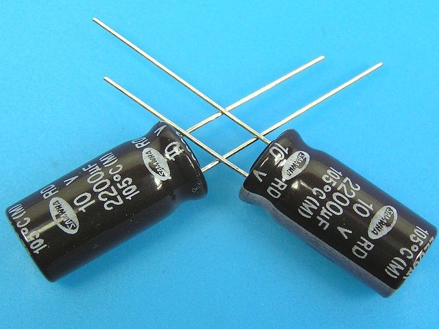 2200uF/10V - 105°C Samwha RD   kondenzátor elektrolytický