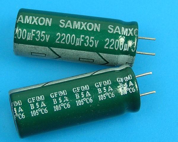 2200uF/35V - 105°C Samxon GF   kondenzátor elektrolytický
