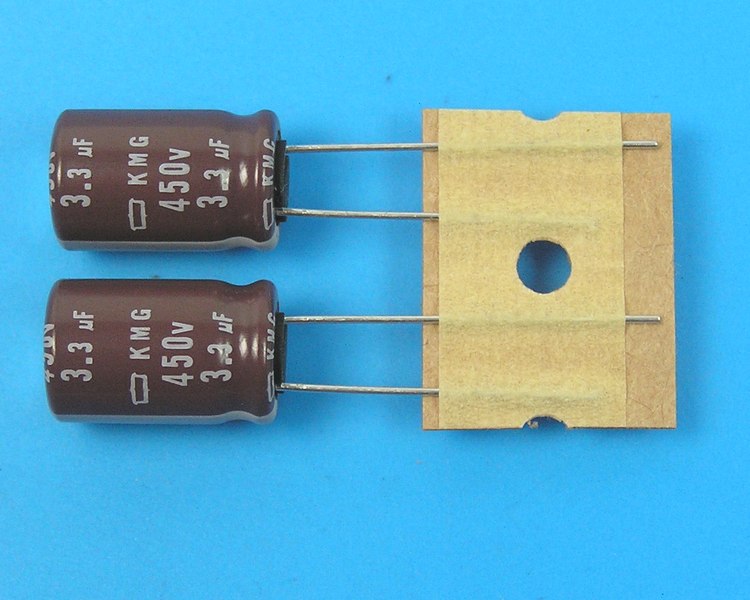 3.3uF/450V - 105°C Nippon KMG   kondenzátor elektrolytický