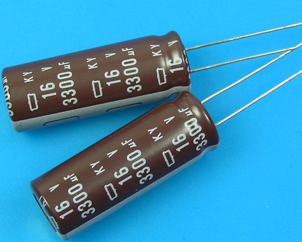 3300uF/16V - 105°C Nippon  KY   kondenzátor elektrolytický, low ESR, long life