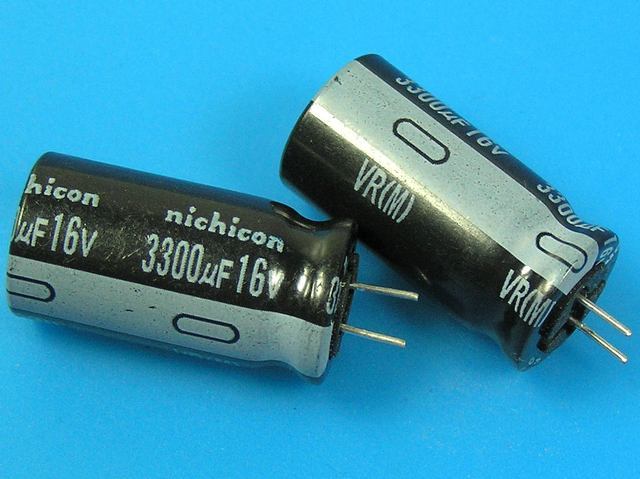 3300uF/16V - 85°C Nichicon VR   kondenzátor elektrolytický