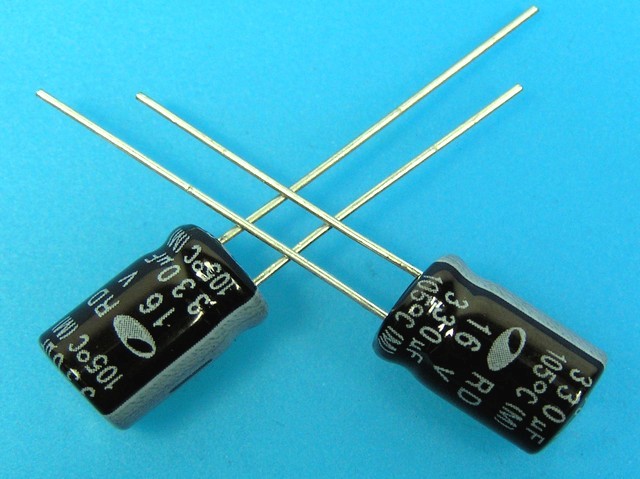 330uF/16V - 105°C Samwha RD   kondenzátor elektrolytický