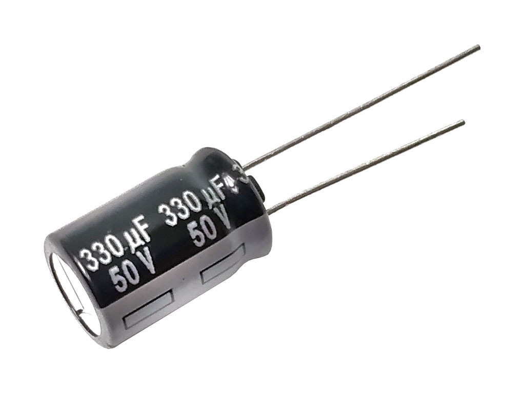 330uF/50V - 105°C Panasonic  NHG, kondenzátor elektrolytický low ESR