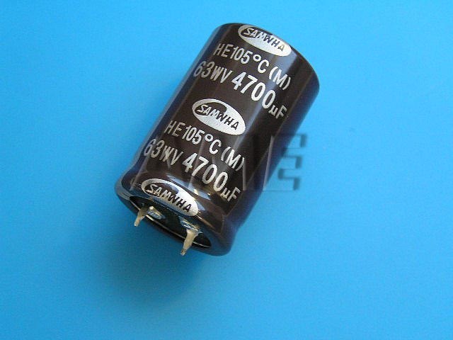 4700uF/63V - 105°C Samwha M   kondenzátor elektrolytický