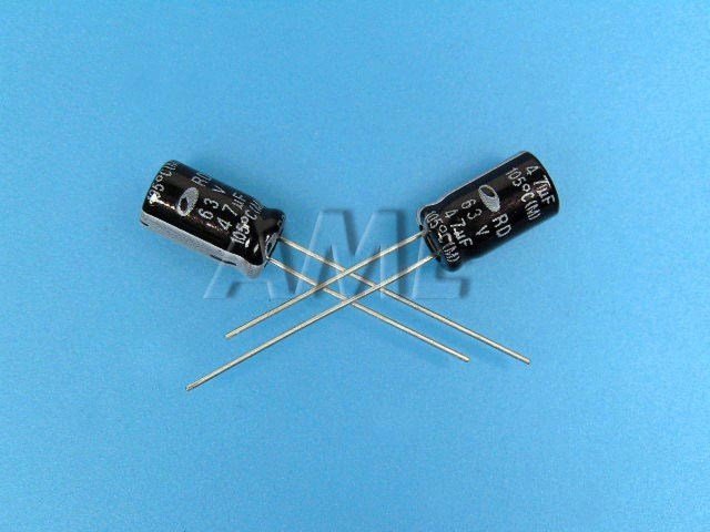 47uF/63V - 105°C Samwha RD   kondenzátor elektrolytický