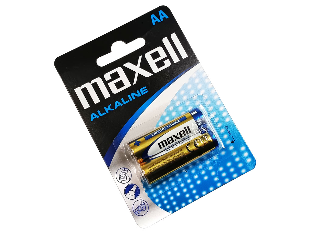 AA Baterie Maxell Alkaline LR06 balení  2ks