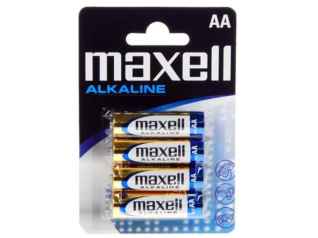 AA Baterie Maxell Alkaline LR06 balení 4ks blistr