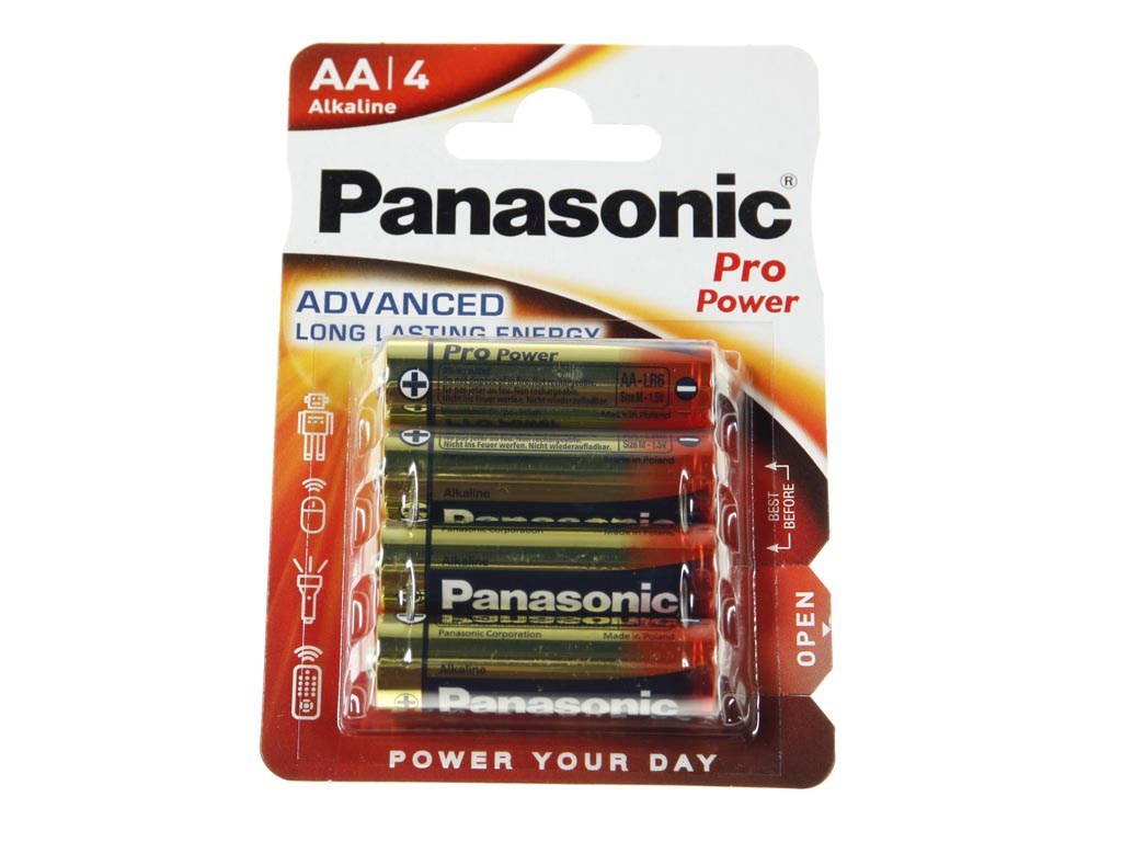 AA Baterie Panasonic Pro Power LR06 balení  4ks LR6PPG/4BP 