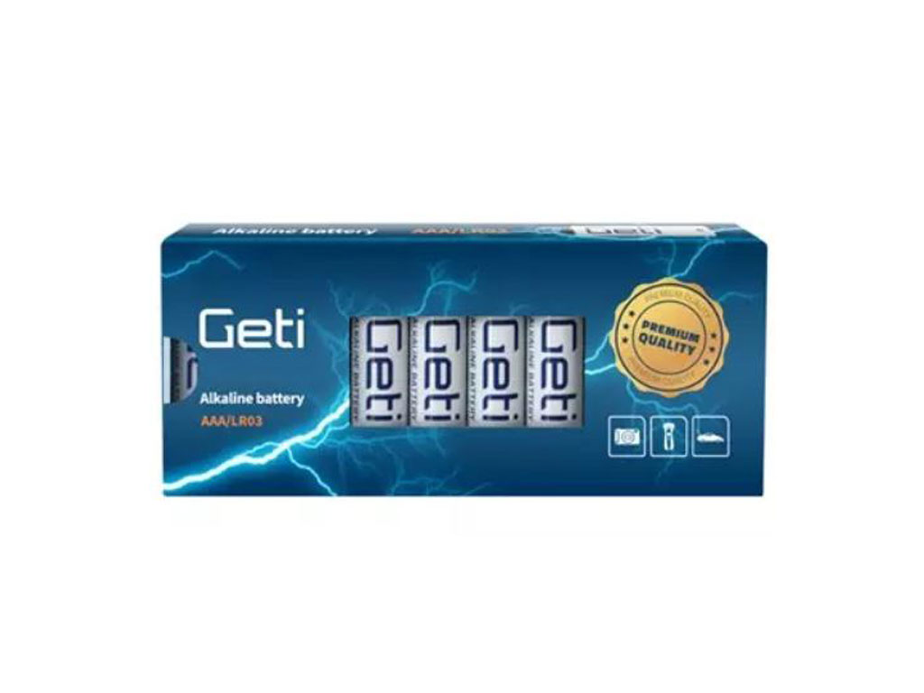 AAA Baterie Geti alkalická LR03 balení 10ks  