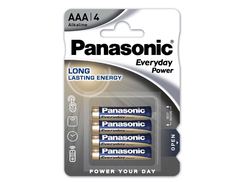 AAA Baterie Panasonic Alkaline EveryDay Power LR03 balení 4ks LR03EPS/4BP