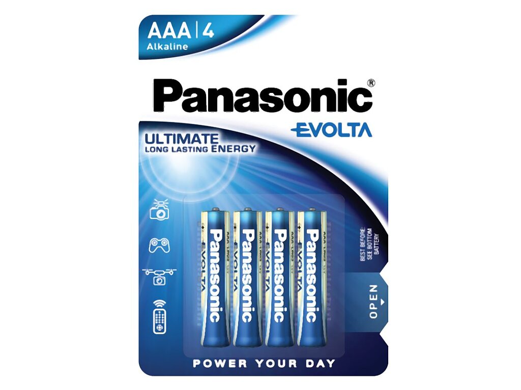 AAA Baterie Panasonic EVOLTA LR03 balení 4ks LR03EGE/4BP