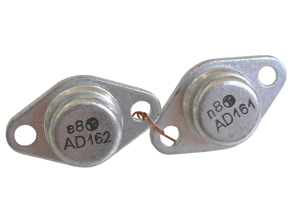 AD161 + AD162  pár pro NF výkonové zesilovače