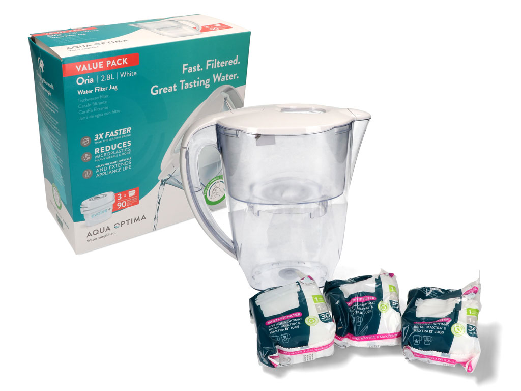 AQUA OPTIMA Filtrační konvice ORIA + filtr 3 ks