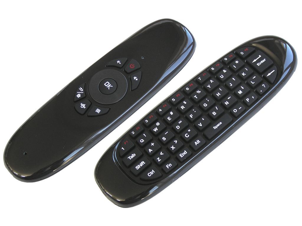 Airmouse OPENBOX bezdrátové dálkové ovládání s plnou QWERTY klávesnicí, součástí balení je i WIFI dongle