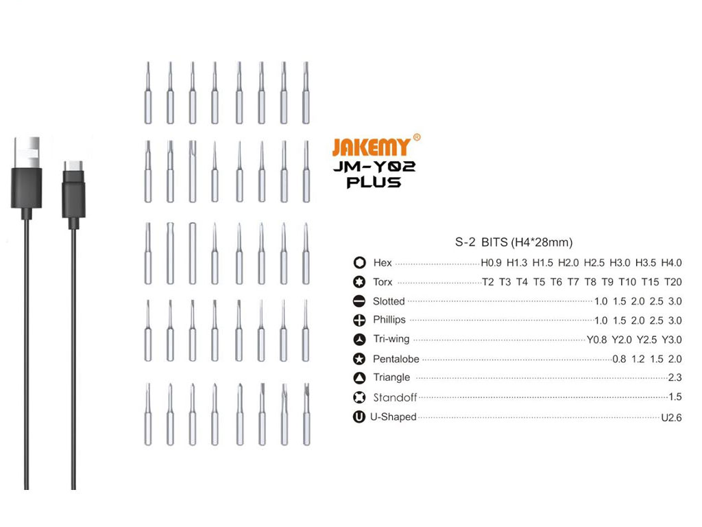Aku šroubovák Jakemy JM-Y02 PLUS, inteligentní precizní elektrický šroubovák
