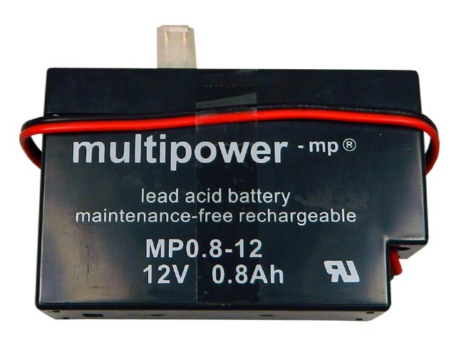 Akumulátor 12V / 0,8Ah olověný - MP0.8-12 Multipower
