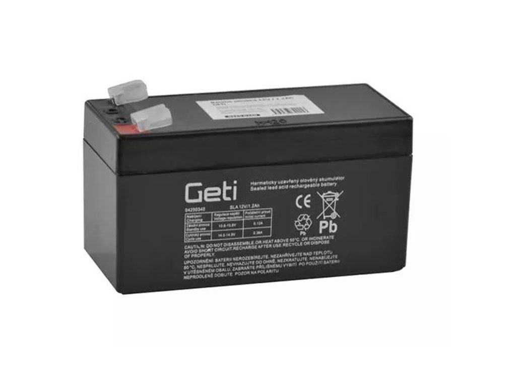 Akumulátor 12V / 1,2Ah olověný -  Geti