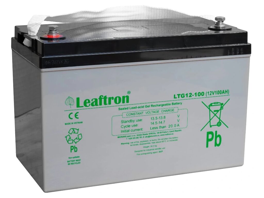 Akumulátor 12V / 100Ah olověný - LTG12-100 Leaftron