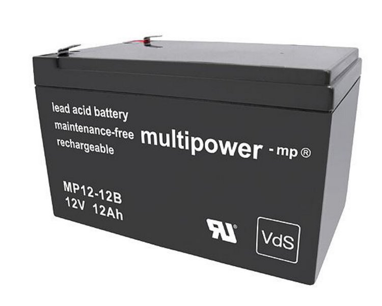 Akumulátor 12V / 12Ah olověný - MP12-12B Multipower