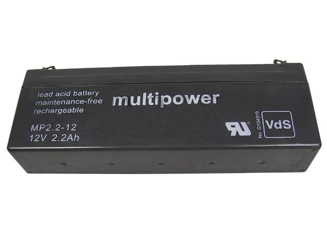 Akumulátor 12V / 2,2Ah olověný - MP2.2-12 Multipower