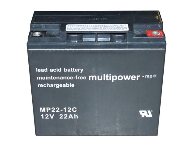Akumulátor 12V / 22Ah olověný - MP22-12C, MP2212C Multipower