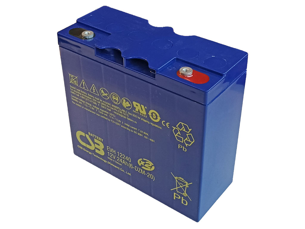 Akumulátor 12V / 24Ah  olověný - CSB EVH12240