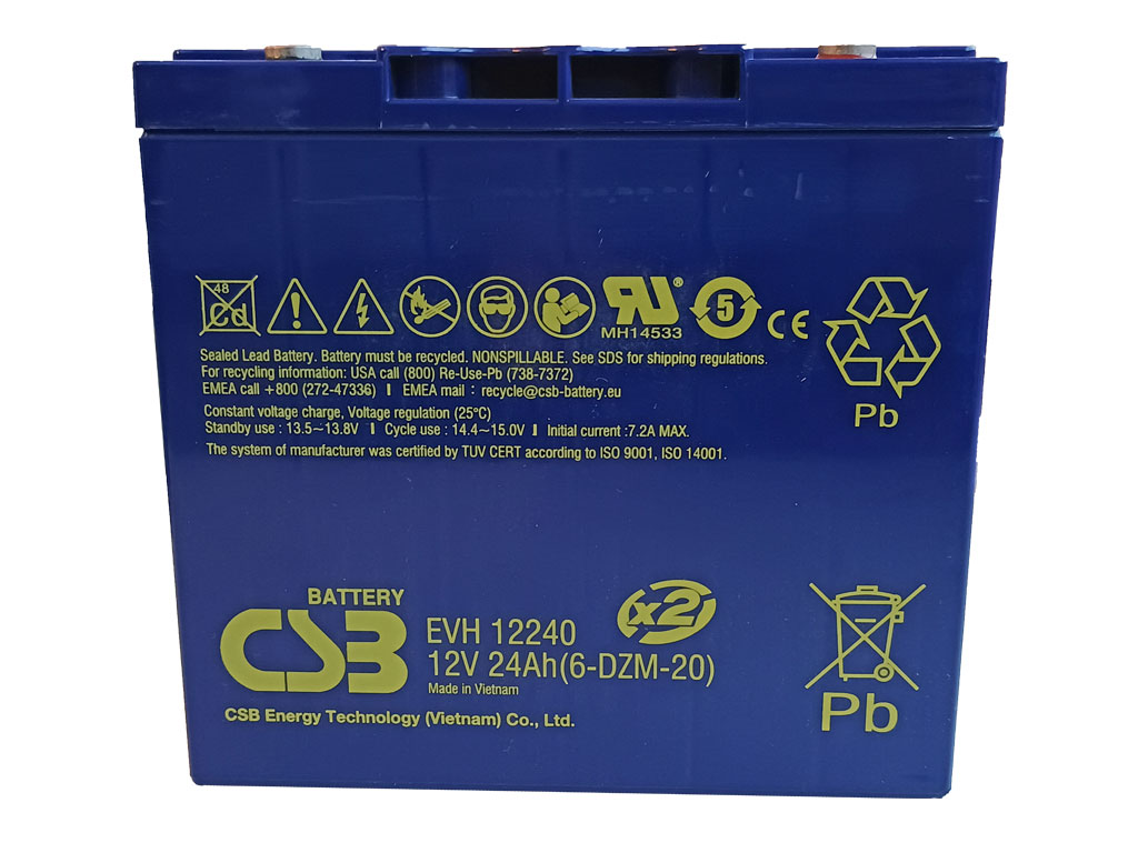 Akumulátor 12V / 24Ah  olověný - CSB EVH12240
