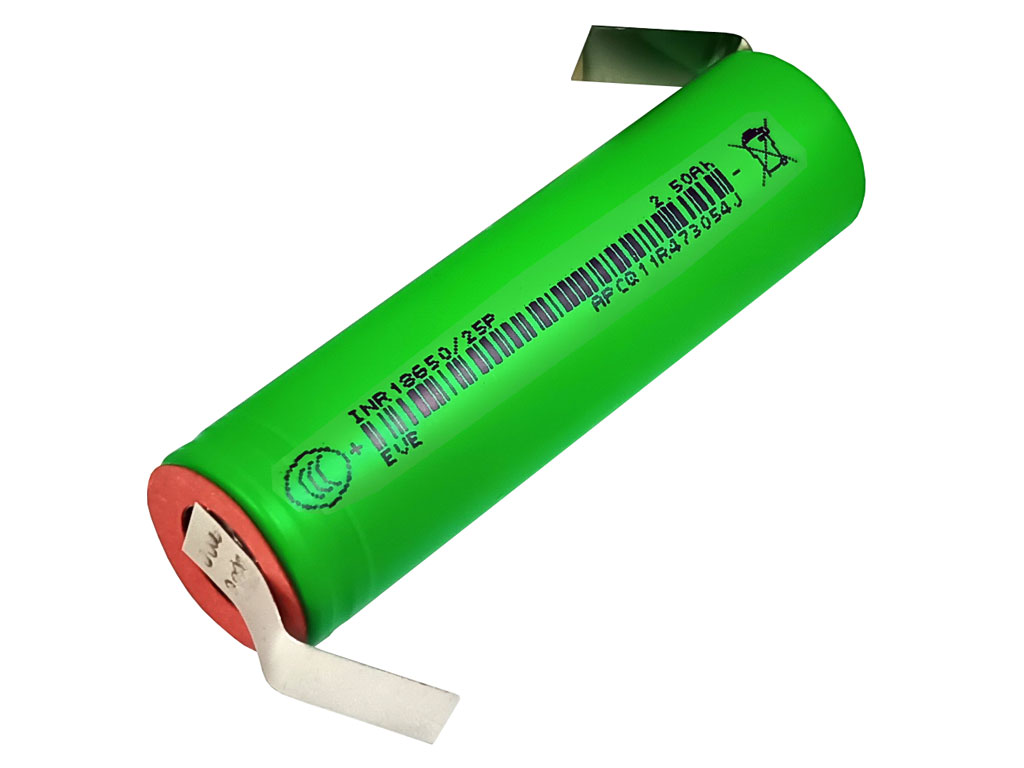 Akumulátor 3,6V / 2500mAh EVE INR18650-25P, s pájecími vývody "Z"