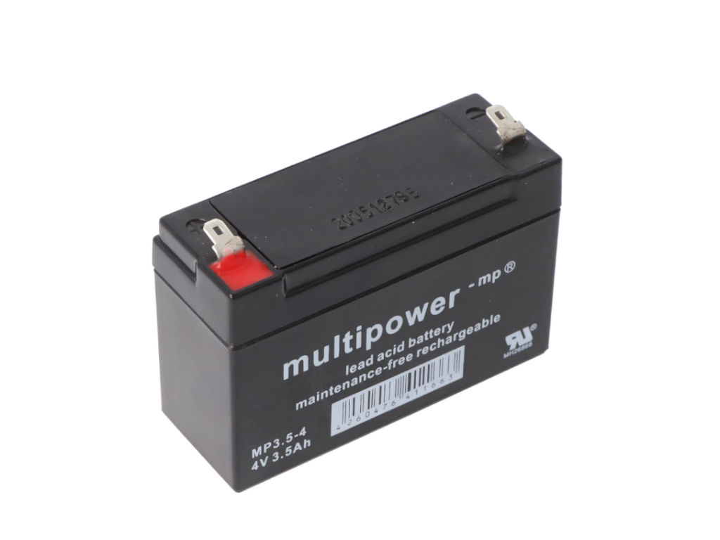 Akumulátor 4V / 3,5Ah olověný - MP3.5-4 Multipower