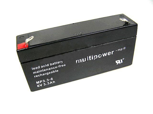 Akumulátor 6V / 3,3Ah olověný - Multipower
