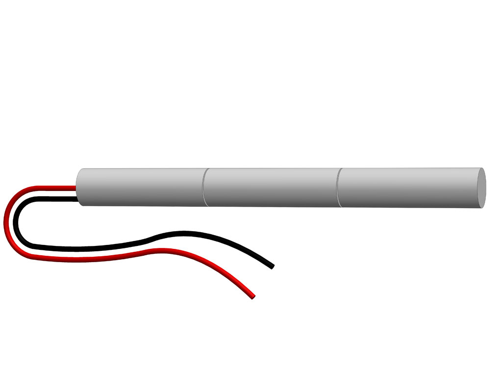 Akumulátor - nouzová světla 3,6V / 1000mAh AA kabel bez konektoru
