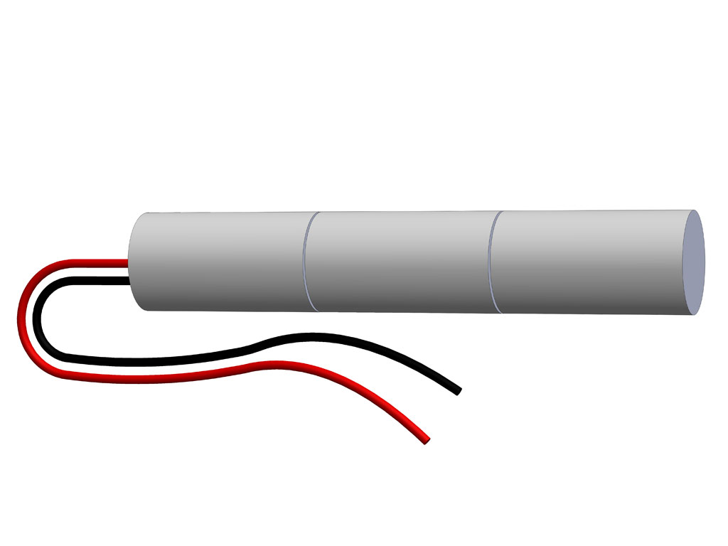 Akumulátor - nouzová světla 3,6V / 2000mAh SC kabel bez konektoru