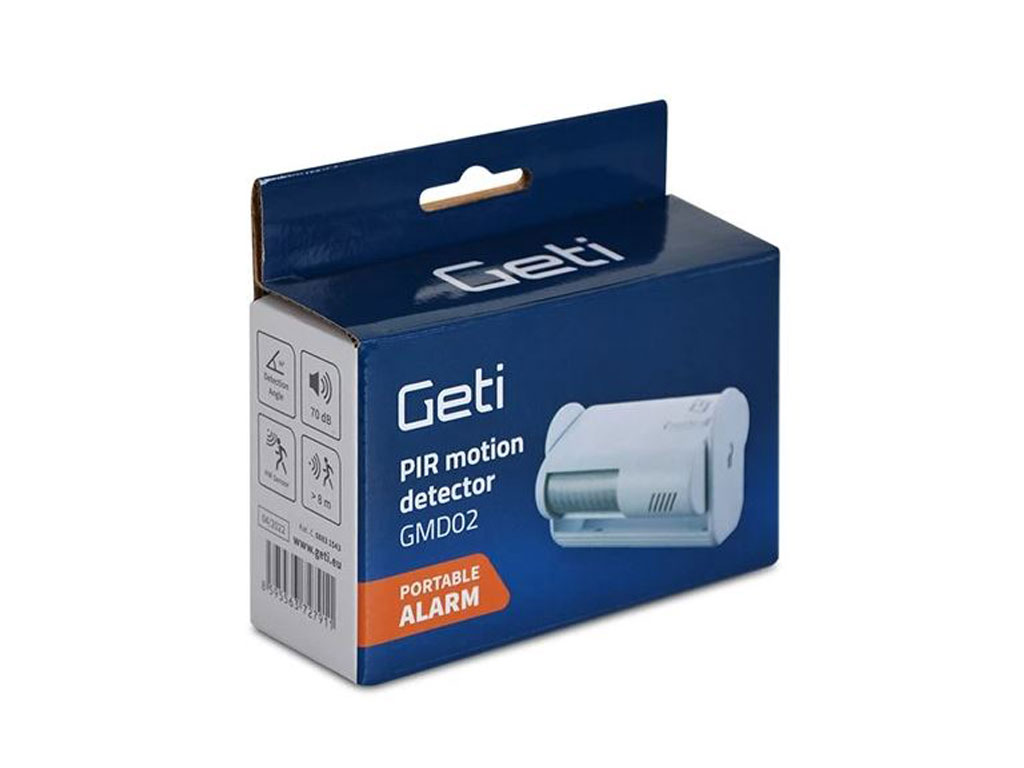 Alarm dveřní a signalizační gong s čidlem pohybu GETI GMD02