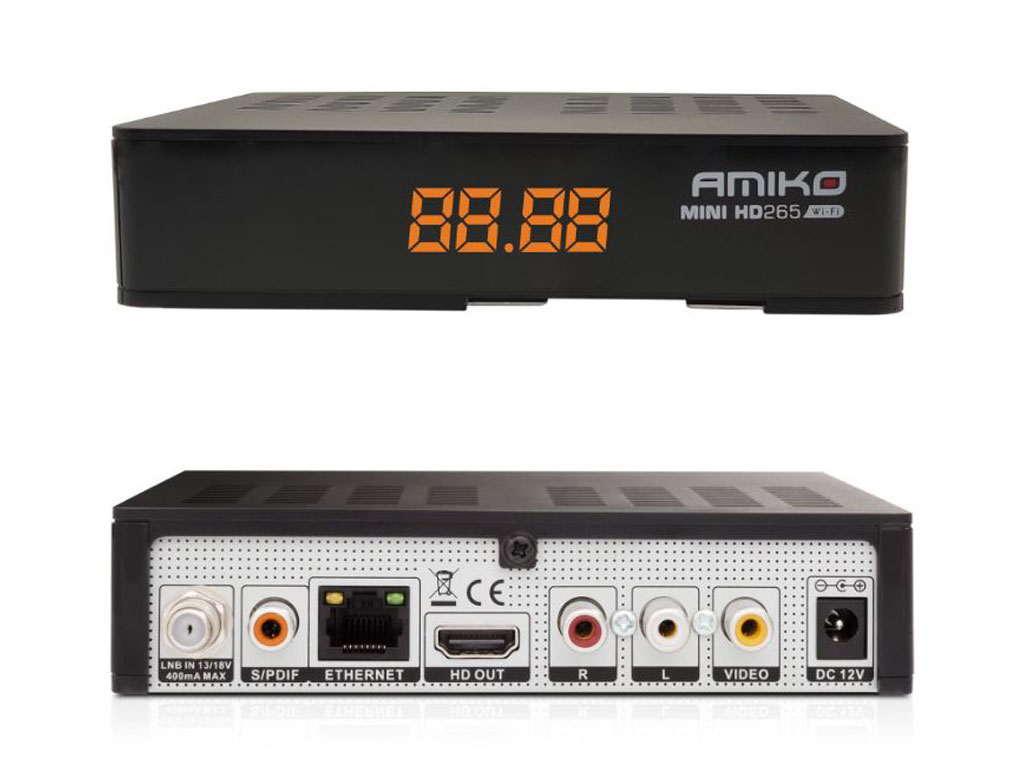 Amiko Mini HD265 HEVC CX LEN satelitní přijímač DVB-S2 WIFI